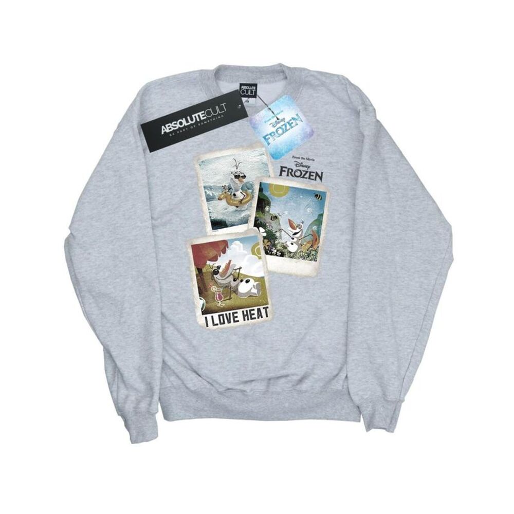 Frozen Mens Olaf Polaroid Sweatshirt / Sports Grey